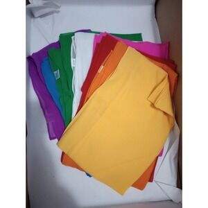 Lot of 8 Sheer Chiffon Scarves | 14 x 56 | Solid Colors | 100% Polyester |...